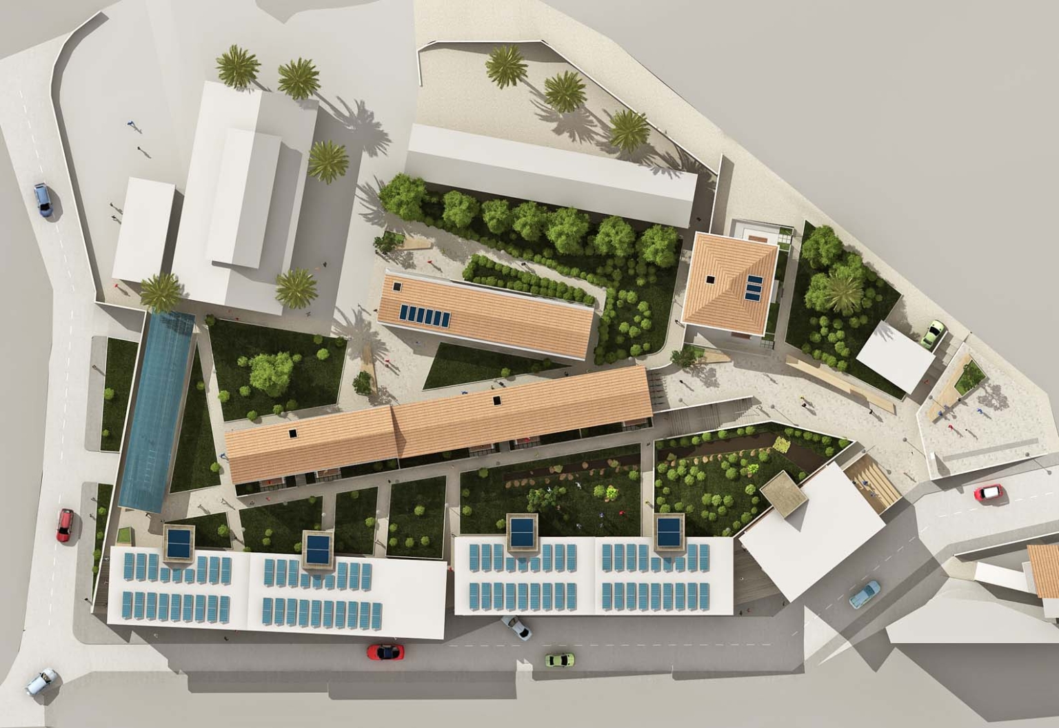 Social housing - ERP - Massa - 3d model